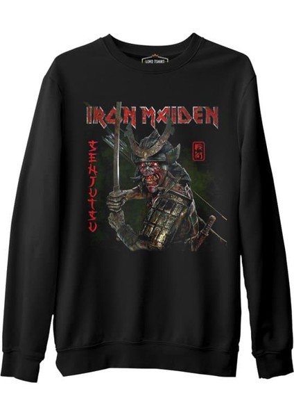 Lordd T-Shirt Iron Maiden - Senjutsu Siyah Erkek Kalın Sweatshirt