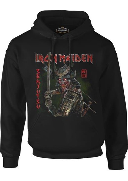 Lordd T-Shirt Iron Maiden - Senjutsu Siyah Erkek Fermuarsız Kapşonlu
