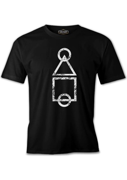 Lordd T-Shirt Squid Game - Logo Brush Siyah Erkek Tshirt