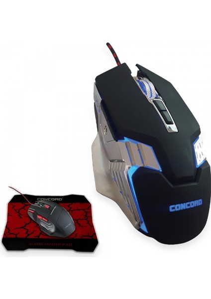 C-25 7 Tuşlu Rgb Gaming Mouse 7200 Dpı Mouse Pad Hediyeli fiyatları