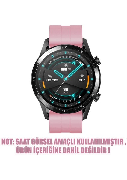 Huawei Honor Magic Watch 2 42MM Kordon, Silicone Rapidbands Rose Gold