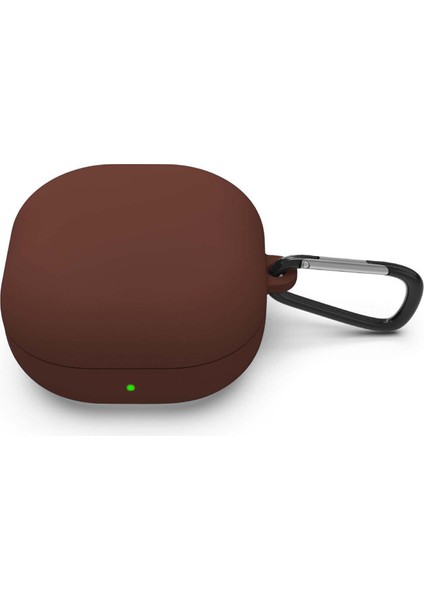 Samsung Galaxy Buds 2 Mat Silikon Kılıf Kahverengi