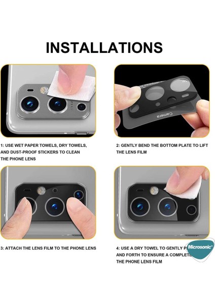 Oneplus 9 Pro Kamera Lens Koruma Camı V2 Siyah fırsatları