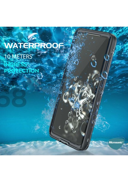 Samsung Galaxy S20 Plus Kılıf Waterproof 360 Full Body Protective Siyah