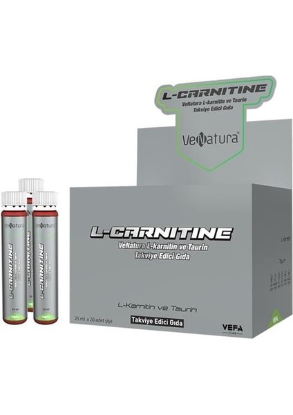 L-Carnitine ve Taurin 25 ml x 20 Şişe