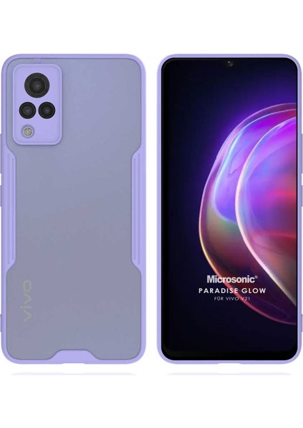 Vivo V21 Kılıf Paradise Glow Lila