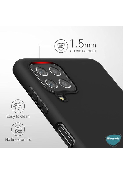 Matte Silicone Samsung Galaxy M32 4g Kılıf Siyah