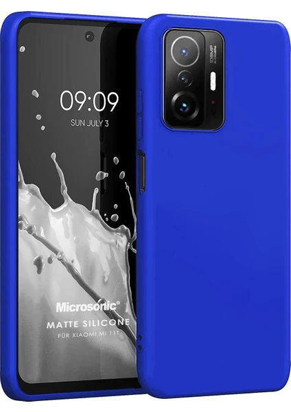 Matte Silicone Xiaomi Mi 11T Kılıf Mavi