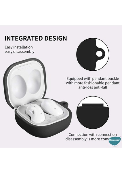 Samsung Galaxy Buds Live Mat Silikon Kılıf Koyu Yeşil