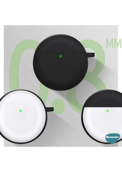 Huawei Freebuds 4 Mat Silikon Kılıf Siyah