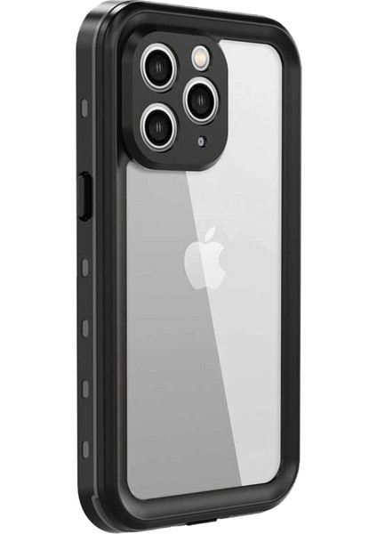 Apple iPhone 11 Pro Kılıf Waterproof 360 Full Body Protective Siyah