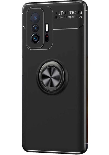 Xiaomi Mi 11T Pro Kılıf Kickstand Ring Holder Siyah fiyatları