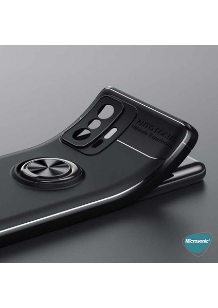 Xiaomi Mi 11T Pro Kılıf Kickstand Ring Holder Siyah modelleri