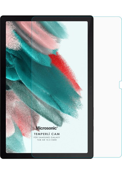 Samsung Galaxy Tab A8 X200 Tempered Glass Cam Ekran Koruyucu