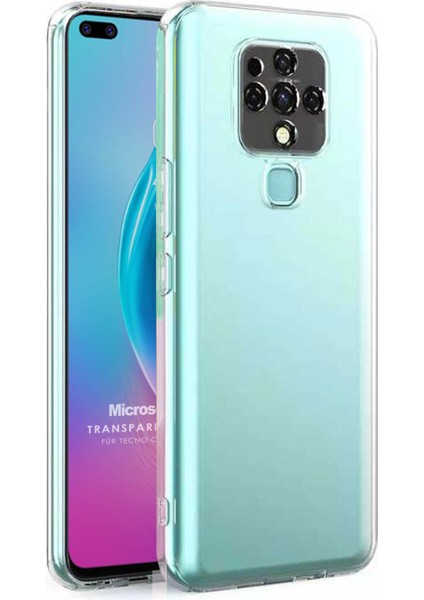 Tecno Camon 16 Kılıf Transparent Soft Beyaz