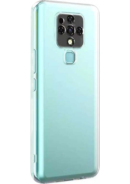 Tecno Camon 16 Kılıf Transparent Soft Beyaz