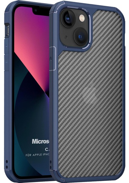 Apple iPhone 13 Kılıf Cast Carbon Lacivert