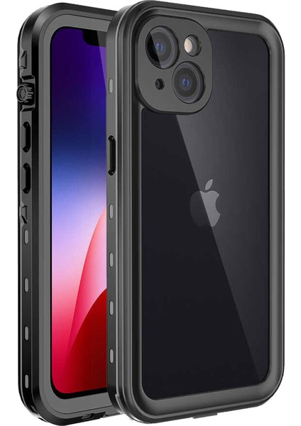 Apple iPhone 13 Mini Kılıf Waterproof 360 Full Body Protective Siyah