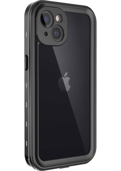 Apple iPhone 13 Mini Kılıf Waterproof 360 Full Body Protective Siyah