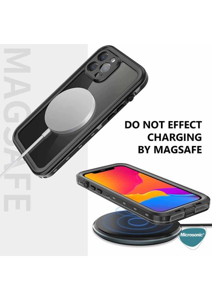 Apple iPhone 13 Mini Kılıf Waterproof 360 Full Body Protective Siyah