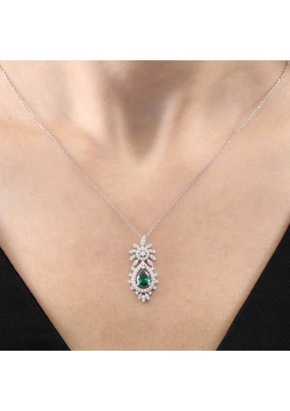 Effective Diamond Bereket Damlası Sentetik Zümrüt Gümüş Mini Set fiyatları