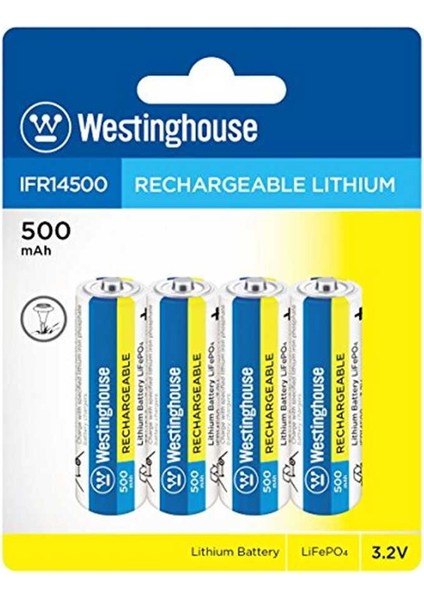 IFR14500 3.2V 500MAH Lifepo4 Solar Pil