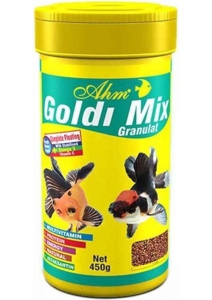 Goldi Mix Granulat Balık Yemi 100 ml