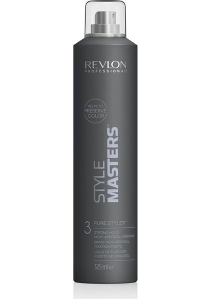 Style Masters Pure Strong Hold Gazsız Saç Spreyi 325ML