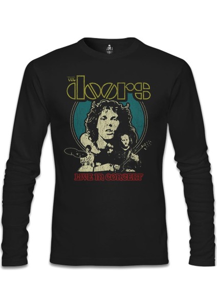 Lordd T-Shirt The Doors Siyah Erkek Sweatshirt