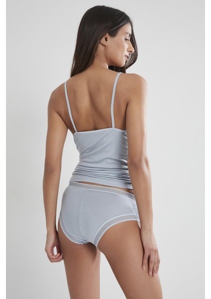 Kadın Dantelli Penye Atlet Külot / Kaşkorse Set - 305 Mist modelleri