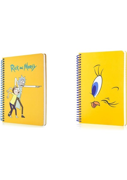 Rick And Morty ve Tweety Butik Defter
