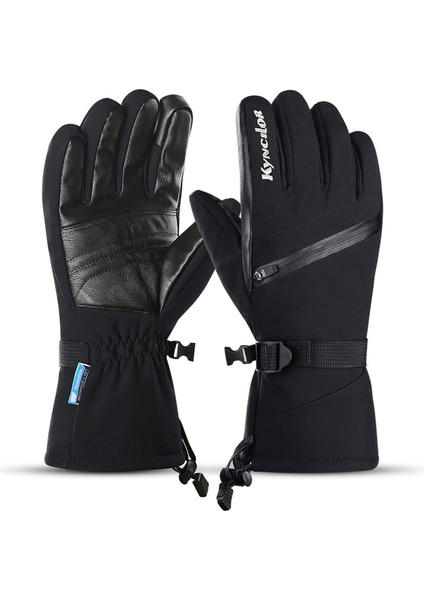 Kış Kayak Eldivenleri Su Geçirmez Rüzgar Geçirmez Eldivenler (Yurt Dışından)