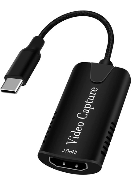 Video Capture Kablo, Type-C HDMI Adaptör Çevirici Siyah