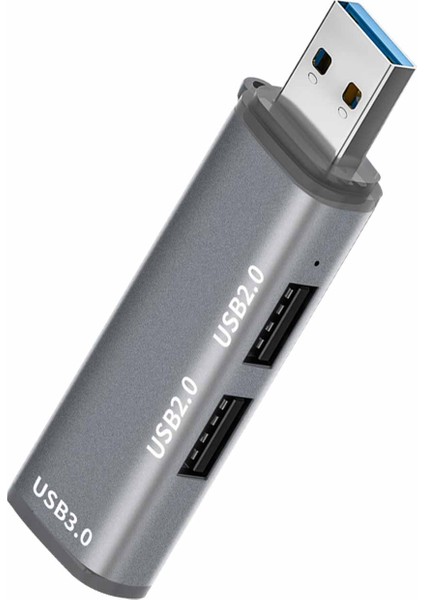 3 Port Hub USB 3.0 Çoğaltıcı Çoklayıcı Gri