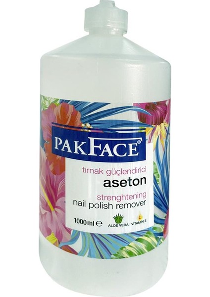 Tırnak Besleyici Aseton 1000ML. Aloe Vera+E Vitaminli