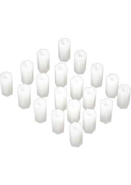 M 3 x 15M M Plastik Distans-Spacer Dişi- Dişi 1 Adet