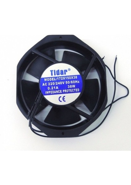 172X150X38 220V Ac Yuvarlak Fan