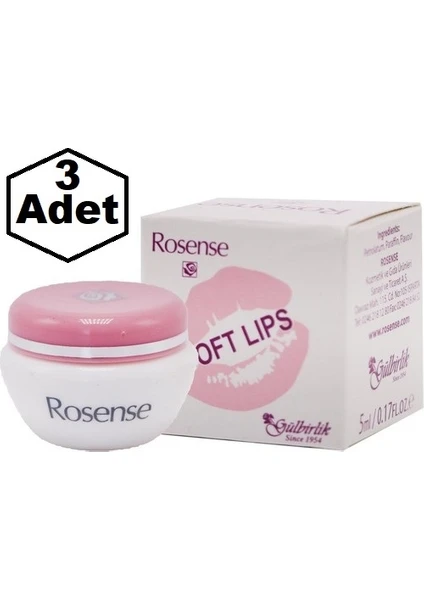 Soft Lips Dudak Vazelini 5ml. 3 Adet