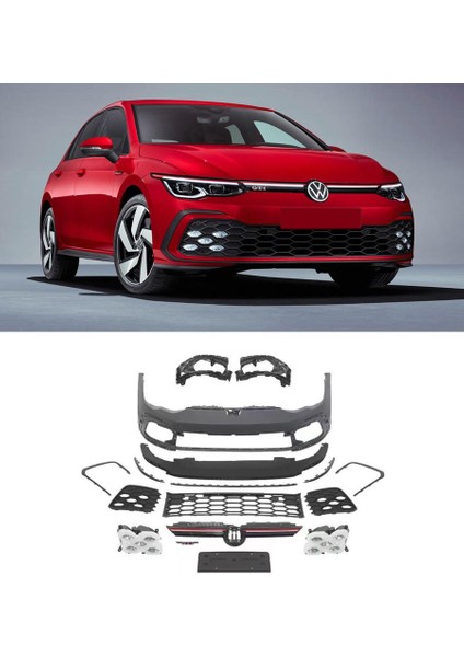 Volkswagen Golf 8 Gtı Ön Tampon ve Panjur Seti