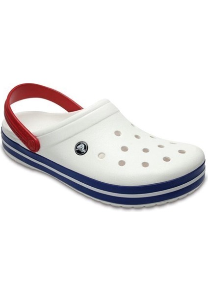 11016-11I Crocband Terlik Beyaz Laci Kırmızı V6