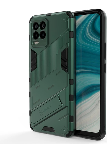 Shin-Wo Oppo Realme 8 Pro Kılıf Sert Kickstand Darbeye Dayanıklı Telefon Kılıfı (Yurt Dışından)