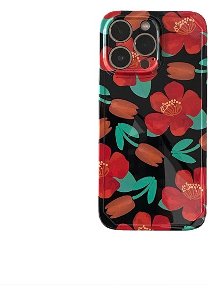 EX Beauty IPHONE13 Için Retro Camellia Telefon Kılıfı (Yurt Dışından)