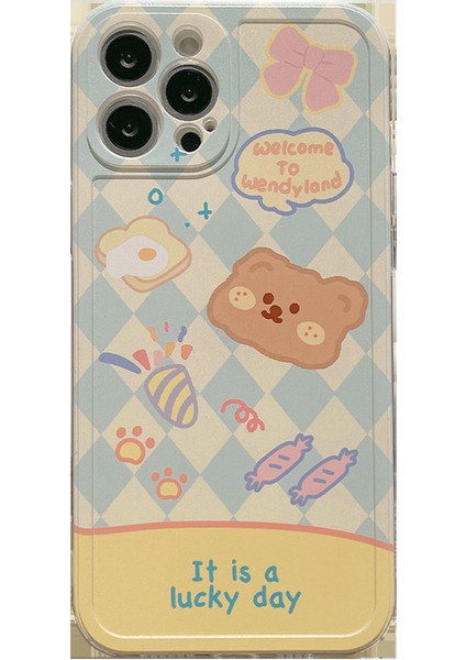 EX Beauty Ins Japonya ve Güney Kore Lingge Bear IPHONE13 Için Telefon Kılıfı (Yurt Dışından)