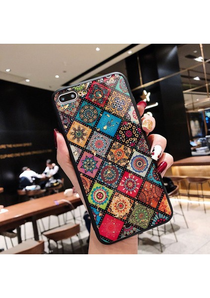 EX Beauty IPHONE13 Için Renkli Retro Kafes Telefon Kılıfı (Yurt Dışından) fiyatları