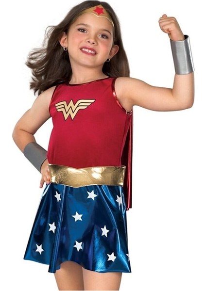 Wonder Woman Kız Çocuk Kostümü