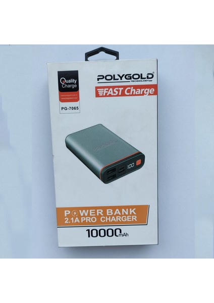 PG-7065 Fast Charge 2.1A Pro 10000 Mah