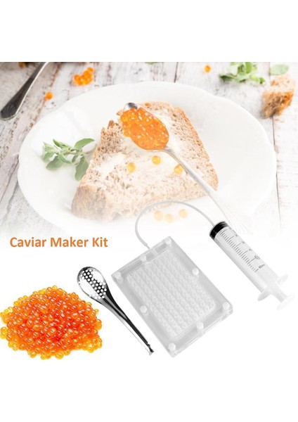 96-Hole Moleküler Havyar Maker Balık Karaca Sosu Dispenser Havyar Filtre Araçları (Yurt Dışından)