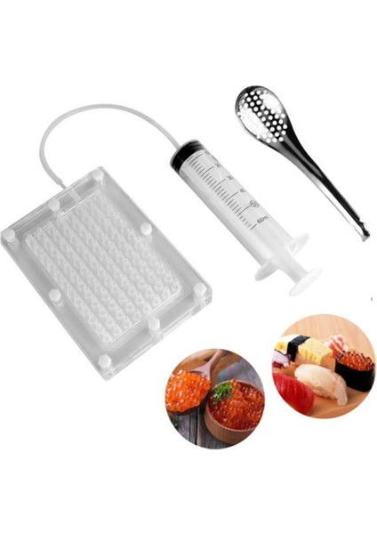 96-Hole Moleküler Havyar Maker Balık Karaca Sosu Dispenser Havyar Filtre Araçları (Yurt Dışından)