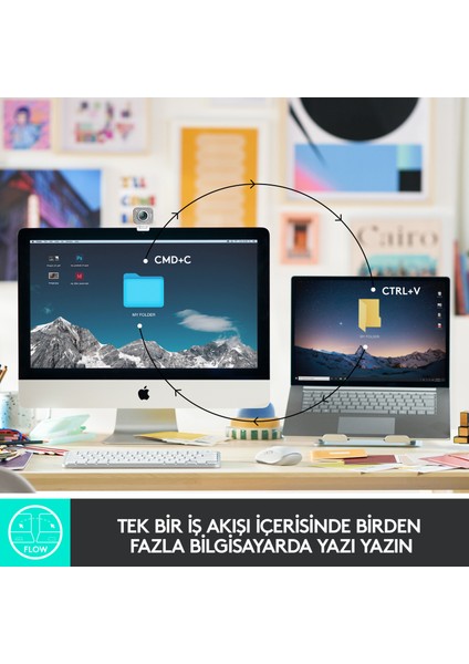 MX Keys Mini Minimalist Kablosuz Bluetooth Aydınlatmalı Türkçe Q Klavye - Siyah