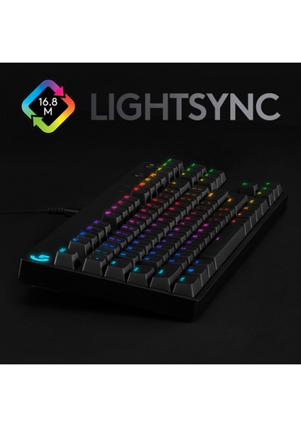 G Pro Kablolu Mekanik Rgb Ingilizce Oyuncu Klavyesi - Siyah